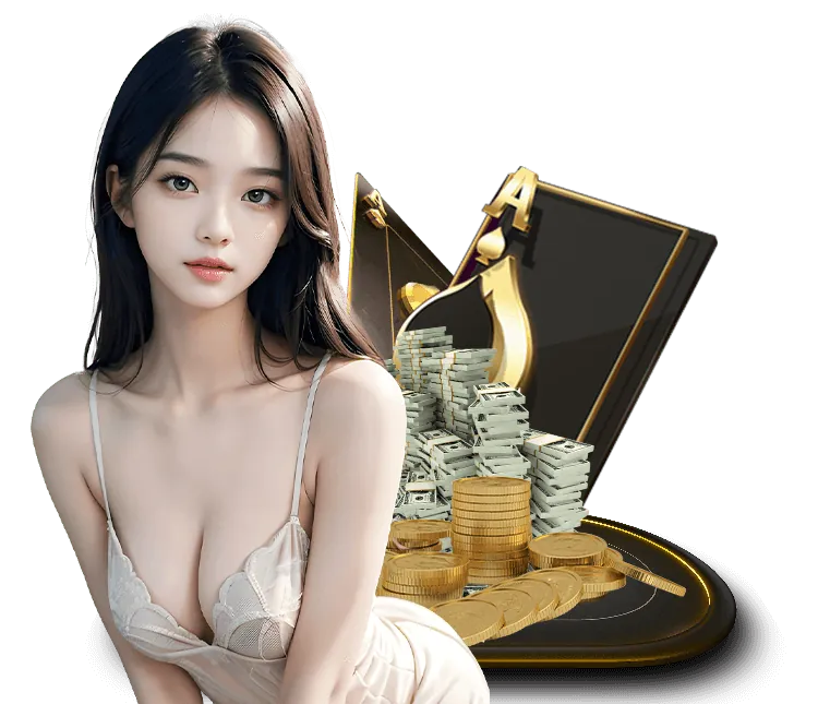 Bàn chơi Baccarat với các lá bài và chip cược tại VND555